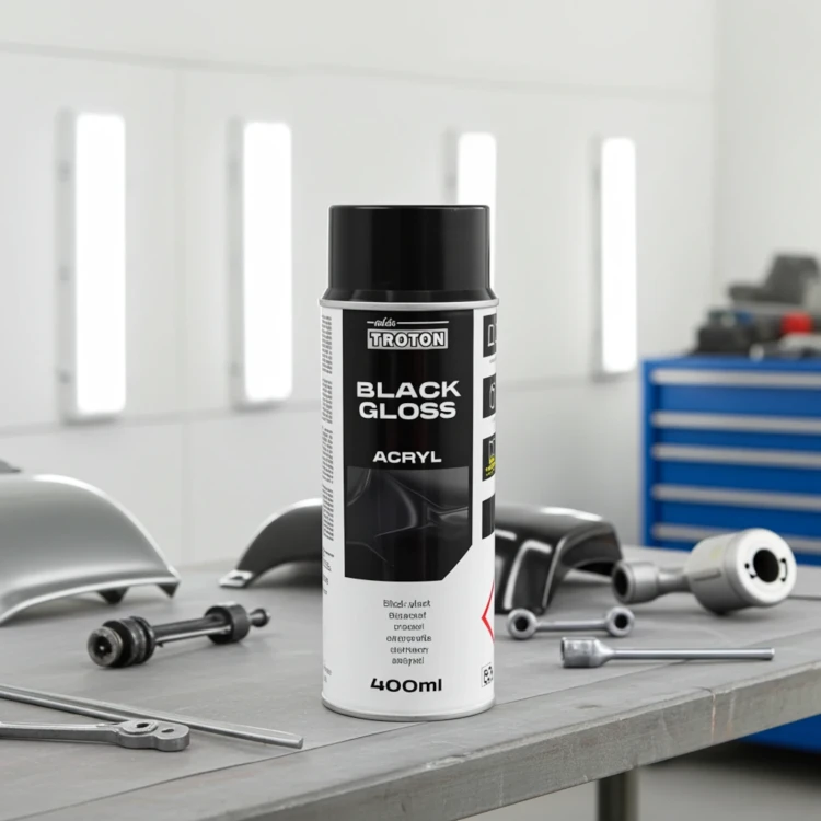 Spray czarny połysk Troton do renowacji