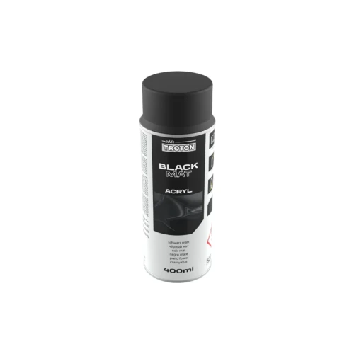 Lakier akrylowy czarny mat Troton w sprayu 400 ml