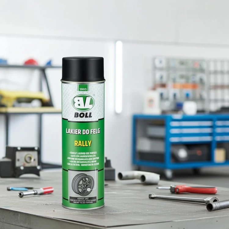 Lakier do felg samochodowych czarny mat spray