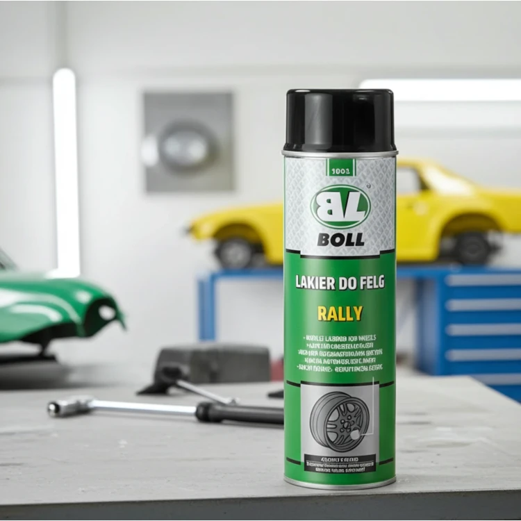 Lakier do felg samochodowych czarny połysk spray