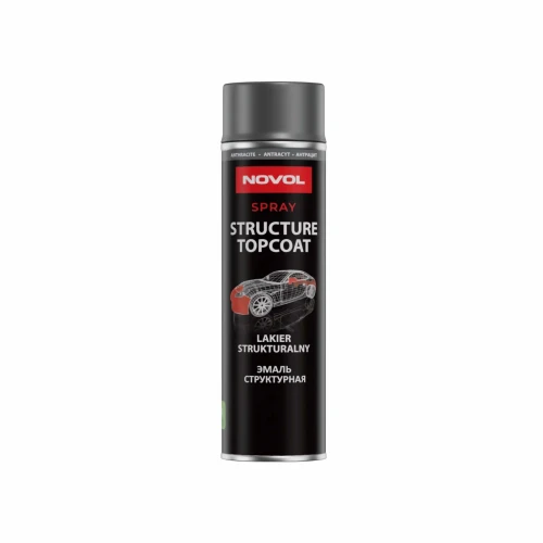 NOVOL STRUCTURE TOPCOAT antracyt lakier strukturalny spray 500 ml
