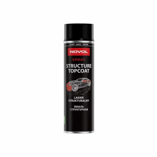 NOVOL STRUCTURE TOPCOAT czarny lakier strukturalny spray 500 ml