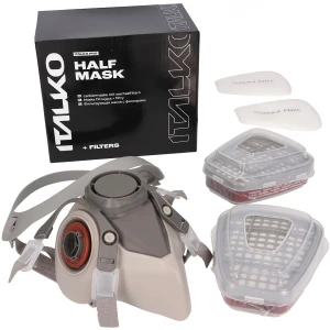 ITALKO półmaska maska lakiernicza kompletna rozmiar L z filtrami