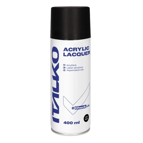 Lakier akrylowy czarny mat ITALKO spray 400 ml