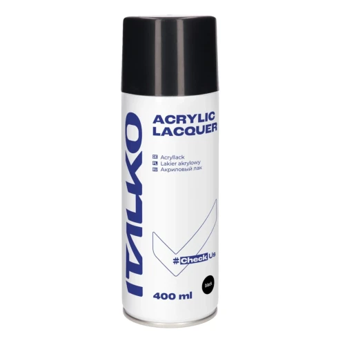 Lakier akrylowy czarny połysk ITALKO spray 400 ml