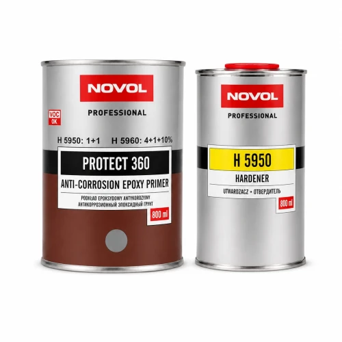 NOVOL Protect 360 szary podkład epoksydowy z utwardzaczem H5950 zestaw
