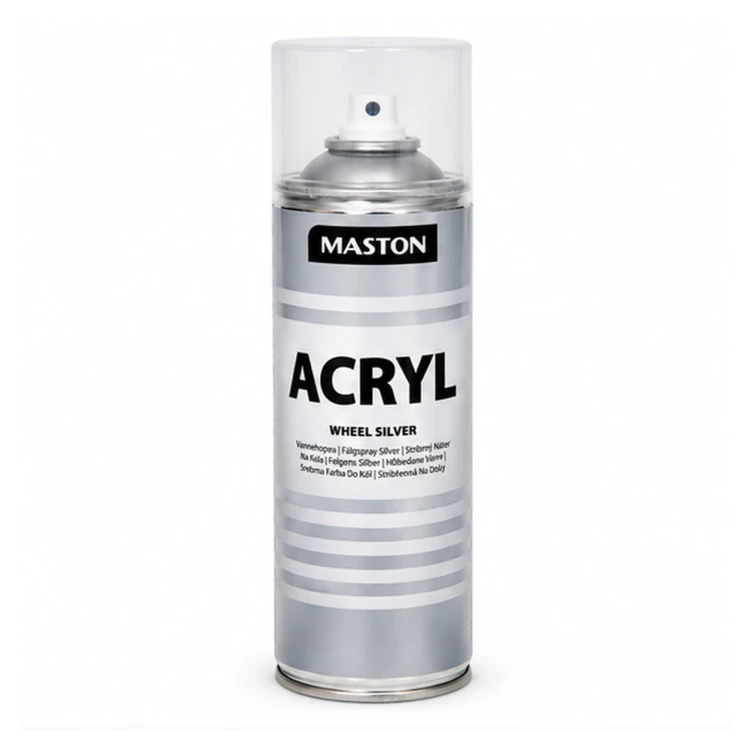 Lakier do felg srebrny Maston Acryl w sprayu 500 ml