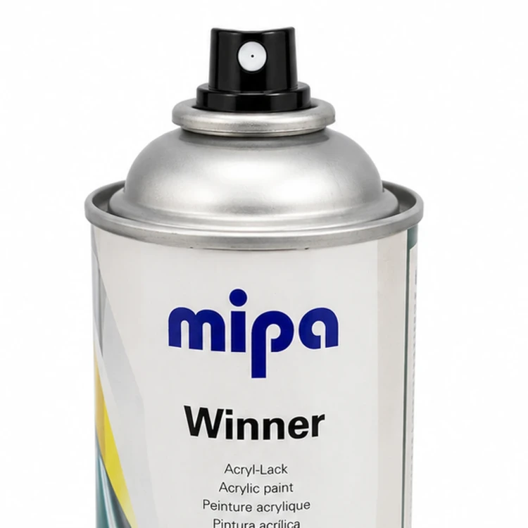 Zbliżenie na dyszę rozpylającą lakieru akrylowego Mipa Winner.