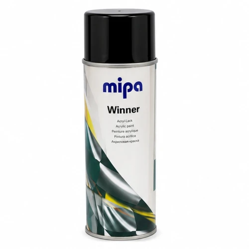 Lakier akrylowy Mipa Winner czarny połysk w sprayu 400 ml