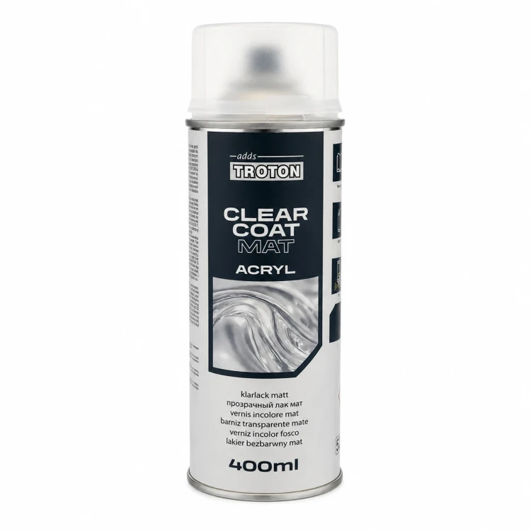 Troton lakier bezbarwny mat spray 400 ml z nasadką