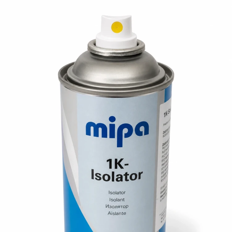Zbliżenie dyszy w sprayu Mipa 1K Isolator 400 ml
