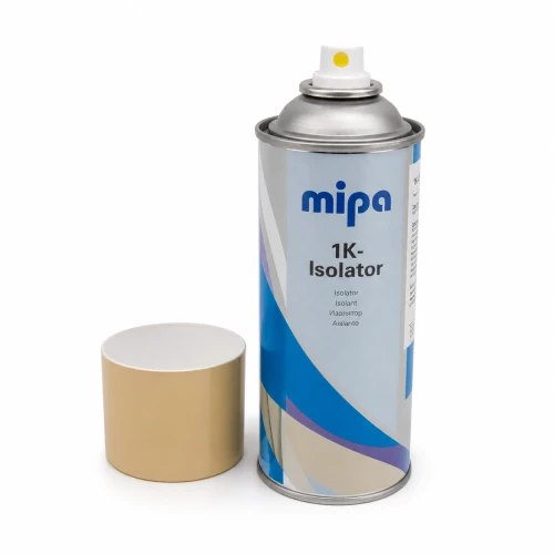 Mipa 1K Isolator spray 400 ml bez nasadki z odłożoną obok zatyczką