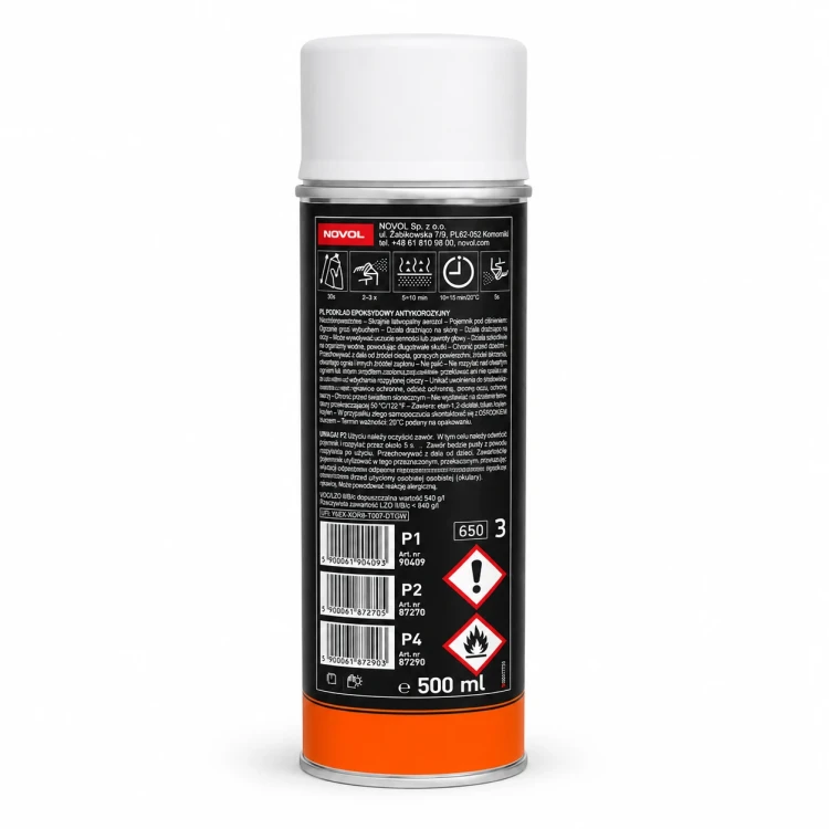 Podkład epoksydowy Spectral Under 395 w sprayu 500 ml – widok z tyłu