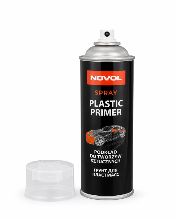 Novol podkład do plastiku w sprayu 500 ml bez nakrętki