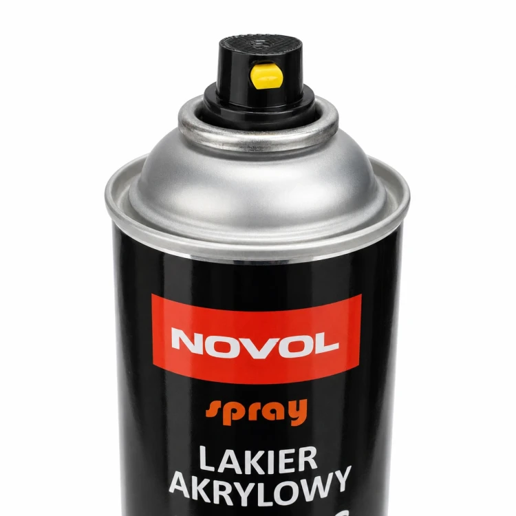 Dysza lakieru akrylowego NOVOL Acrylic Topcoat czarny mat spray 500 ml