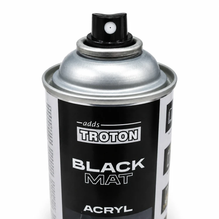 Dysza lakieru akrylowego Troton Black Mat czarny mat spray 400 ml
