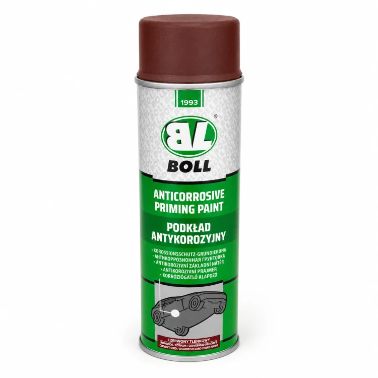 Podkład antykorozyjny BOLL czerwony tlenkowy spray 400 ml – widok z przodu