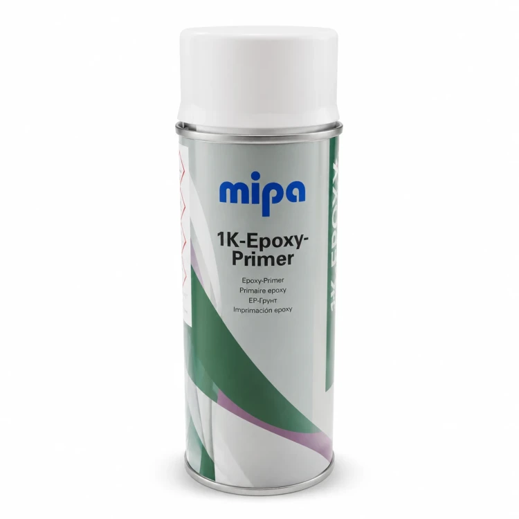 Mipa 1K Epoxy Primer biały podkład epoksydowy spray 400 ml – widok z przodu