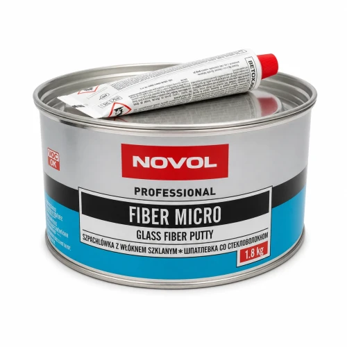 Szpachlówka Novol Fiber Micro z włóknem szklanym 1,8 kg – widok z przodu