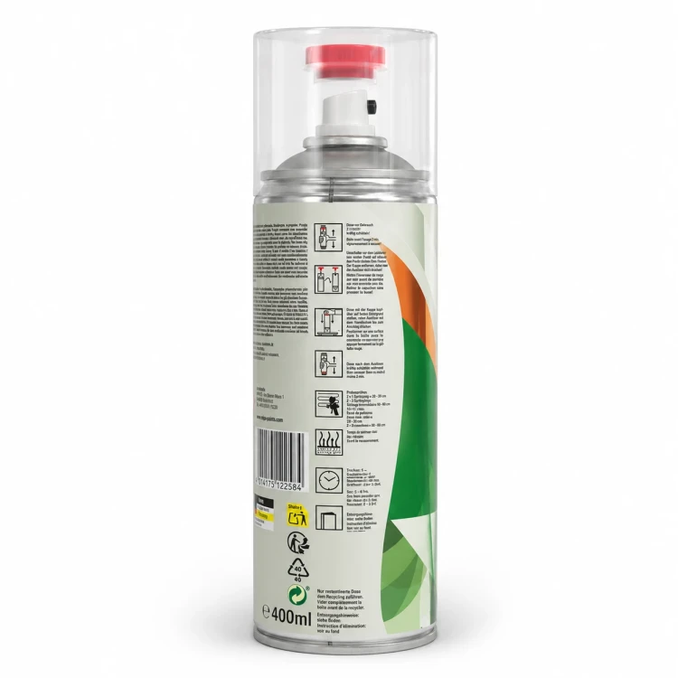 Mipa 2K Klarlack 400 ml tylna etykieta z instrukcją użycia