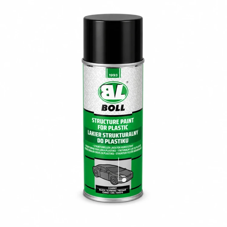 BOLL lakier strukturalny do plastiku czarny w sprayu 500 ml
