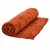 Brązowy ręcznik z mikrofibry Coffee Premium 30 × 60 cm częściowo rozwinięty
