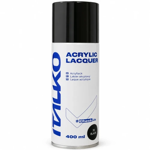 ITALKO lakier akrylowy czarny 39 w sprayu 400 ml