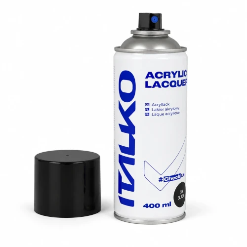 Lakier akrylowy ITALKO czarny 39 spray 400 ml bez nakrętki