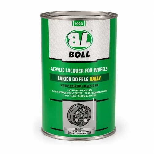 BOLL Acrylic Lacquer for Wheels lakier do felg Rally srebrny – widok z przodu