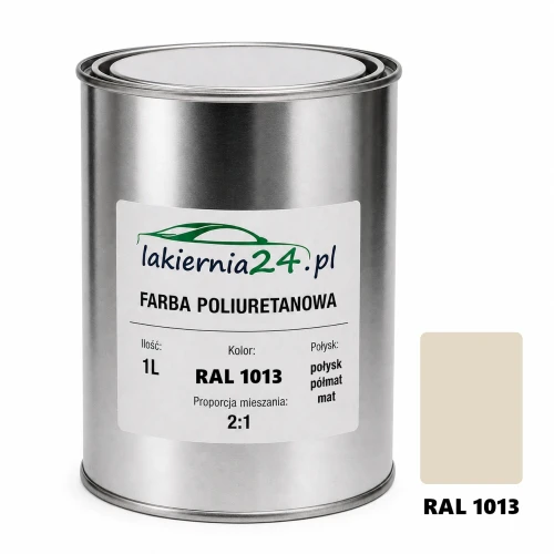 Mipa PU 240 farba poliuretanowa 2K 1L RAL 1013 – puszka i próbnik koloru