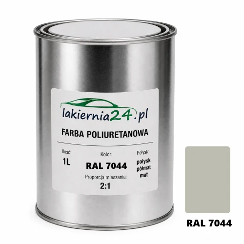 Mipa PU 240 farba poliuretanowa 2K 1L RAL 7044 – puszka i próbnik koloru