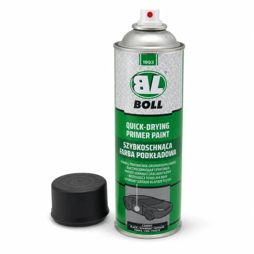BOLL Quick-Drying Primer Paint czarny z nakrętką obok