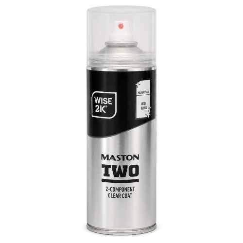 Lakier bezbarwny Maston TWO 2K połysk w sprayu z założoną zatyczką