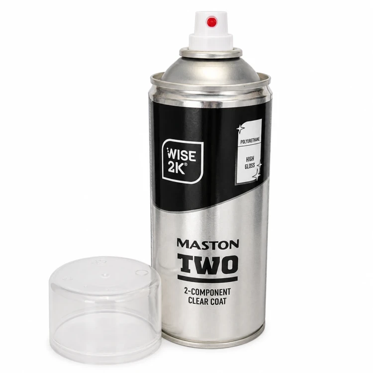 Lakier bezbarwny Maston TWO 2K połysk w sprayu bez zatyczki