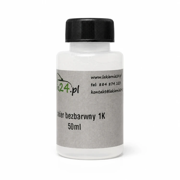 Lakier bezbarwny 1K zaprawka samochodowa 50 ml w zakręconej butelce