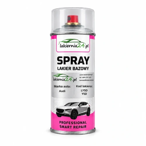 Lakier samochodowy Audi LY5D Y5D baza w sprayu 400 ml